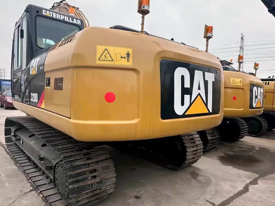 Used excavator yard loading proof view