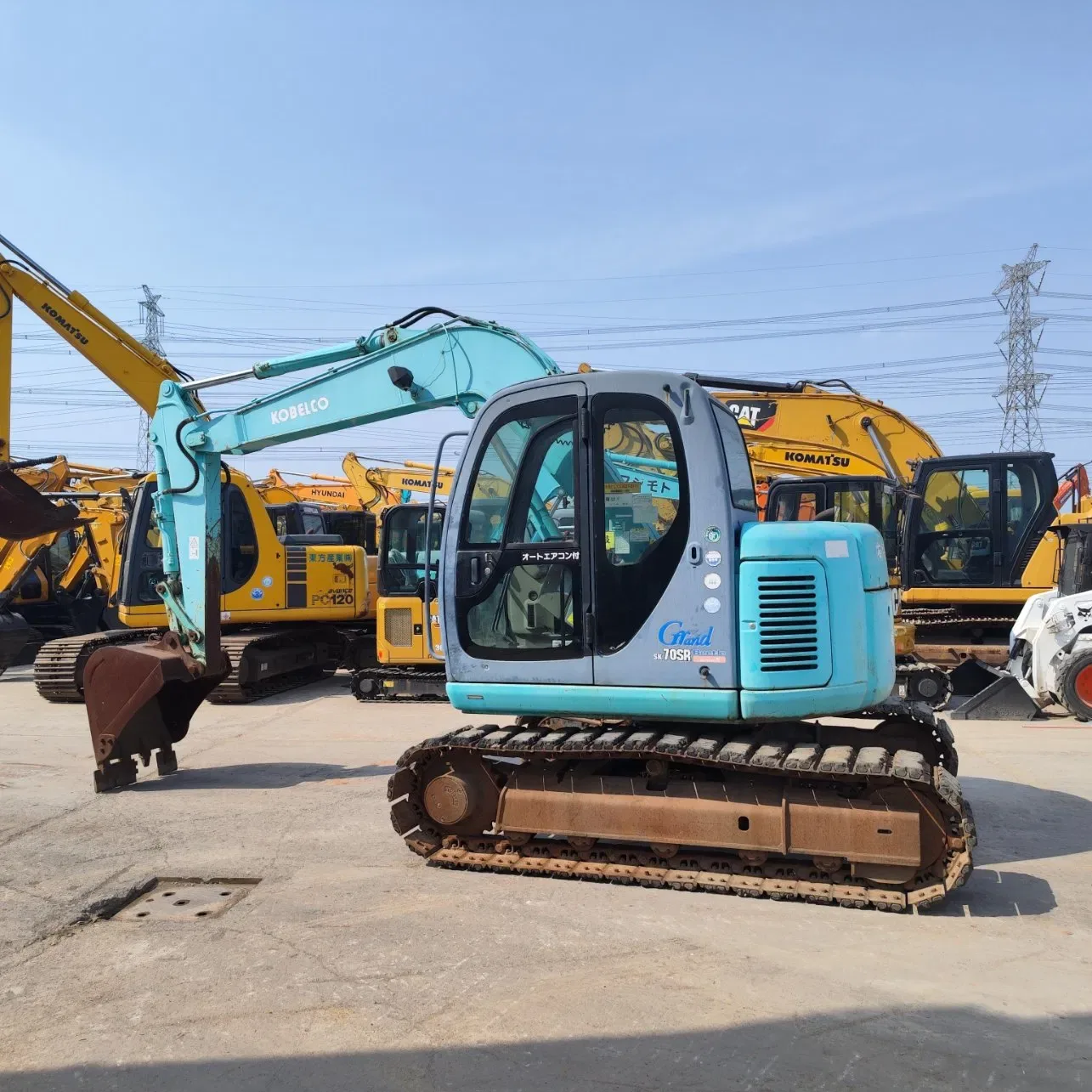 Used Kobelco SK75 midi excavator