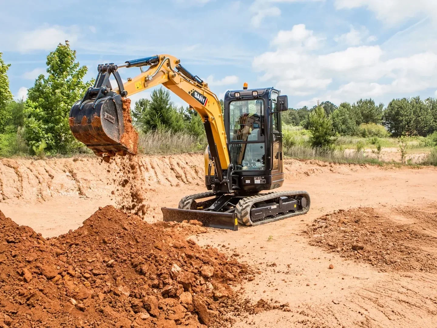 Used SANY SY35 mini excavator